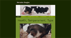 Desktop Screenshot of meriadocbeagles.com